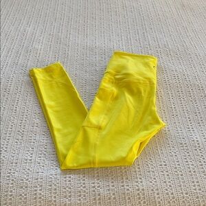 Zyia Active Metallic Yellow Leggings